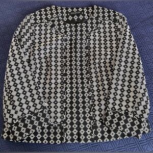 🧑‍💼Jones New York Blazer | Black and White Geometric Pattern | Size 14W
